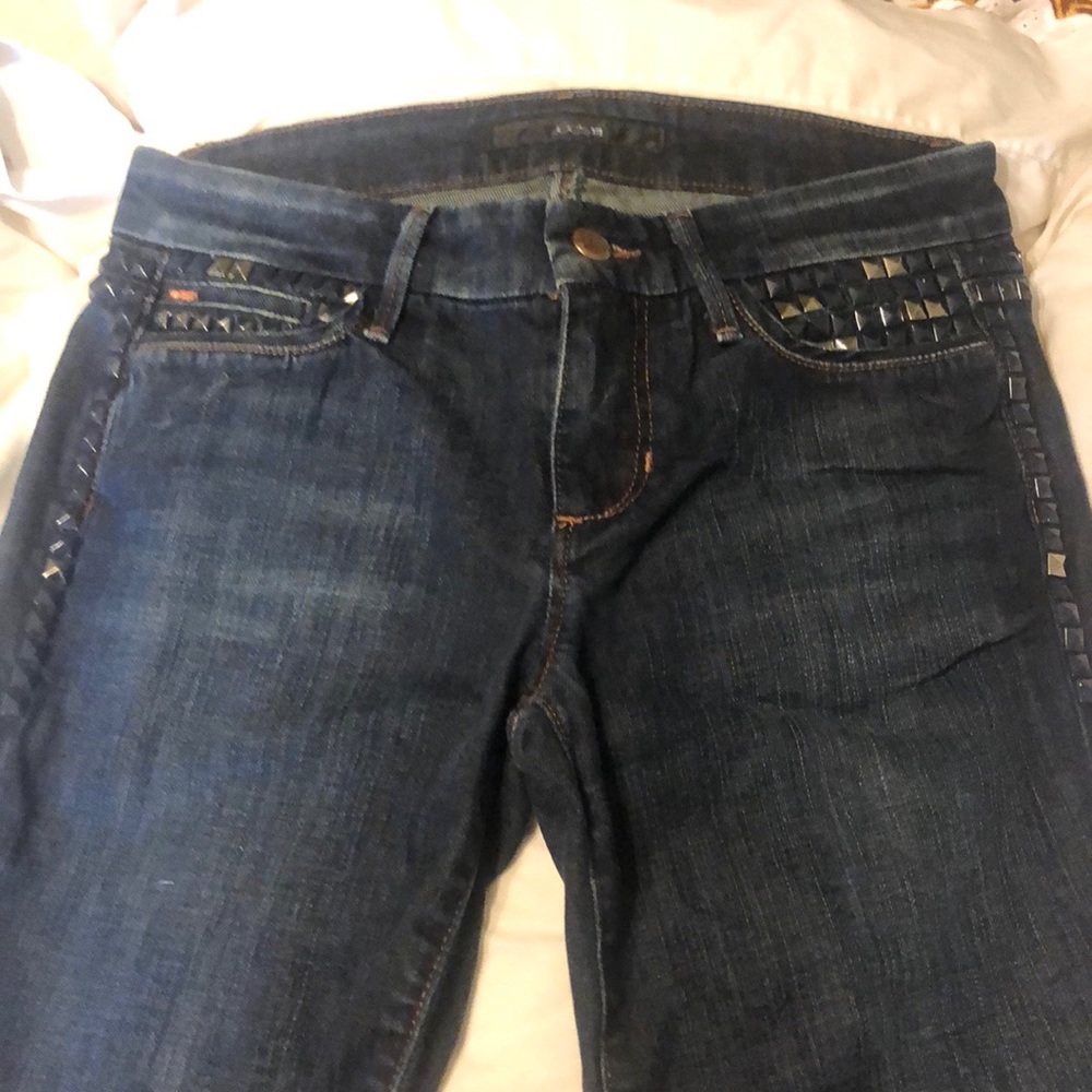 Joes Jeans size 28. Rocker fit. Dark wash.